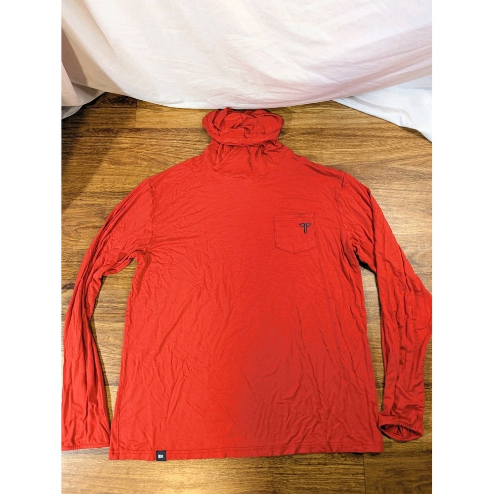 Burgee Co Virgin Islands Red Hooded Bamboo Shirt Size Large